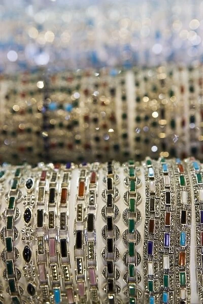 Bracelets for sale, Grand Bazaar (Great Bazaar), Istanbul, Turkey, Europe