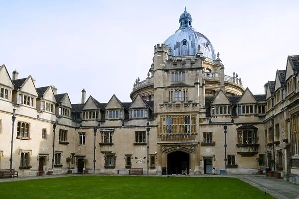 Brasenose College front quad, David Camerons college, and the Radcliffe Camera, Oxford