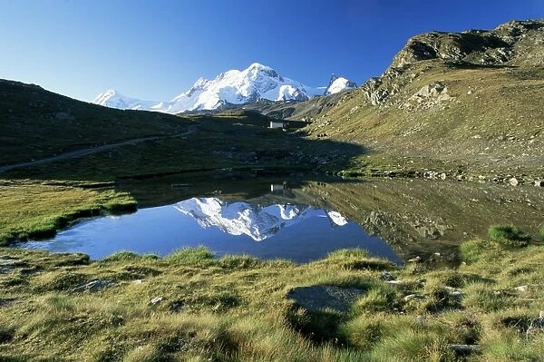 The Breithorn reflected in lake