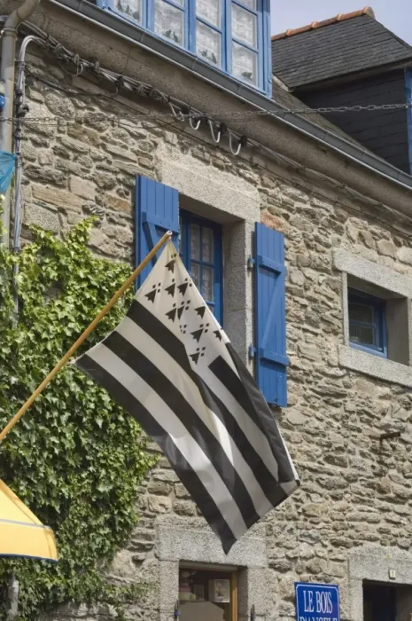Framed Print : Breton flag in the old walled town of Concarneau, Southern Finistere, Brittany Framed Print : Breton flag in the old walled town of Concarneau, Southern Finistere, Brittany