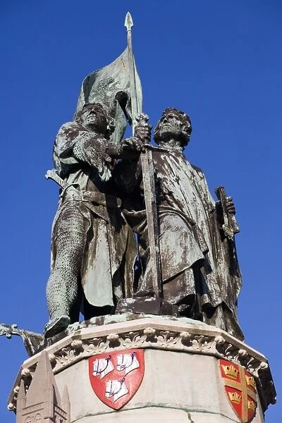 Breydal and Coninck monument, Markt, Bruges, Belgium, Europe