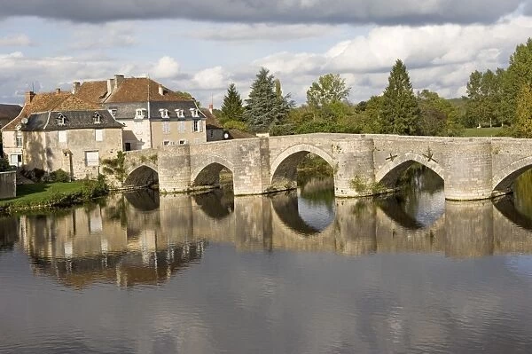 Bridge on the Gartempe River, Saint Savin sur Gartempe, Vienne, Poitou-Charentes