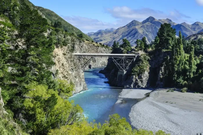 Framed Print : Bridge above the Lewis River, South Island, New Zealand, Pacific Framed Print : Bridge above the Lewis River, South Island, New Zealand, Pacific