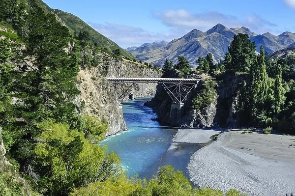 Bridge above the Lewis River, South Island, New Zealand, Pacific