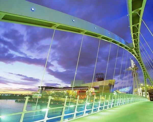 Bridge and Lowry Centre, Manchester, England