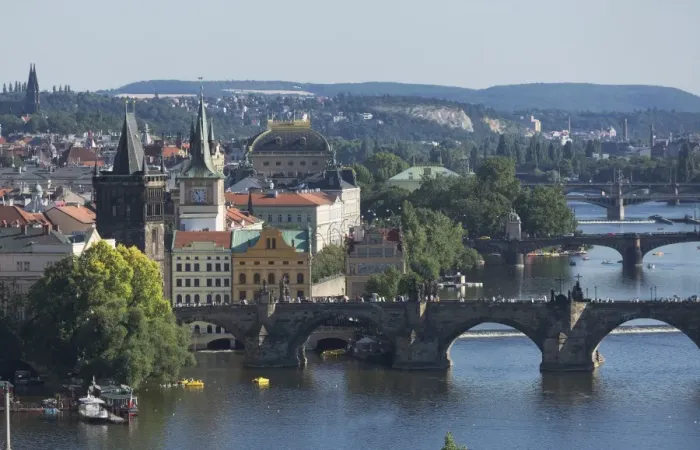 Framed Print : Bridges over the Vltava River, Prague, Czech Republic, Europe Framed Print : Bridges over the Vltava River, Prague, Czech Republic, Europe