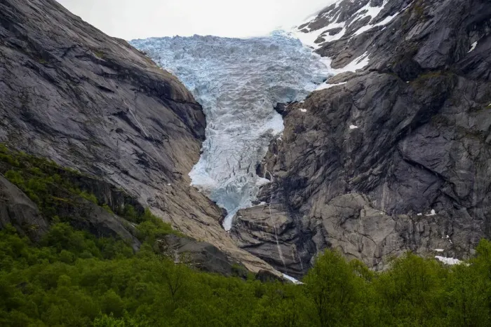 Framed Print : Briksdal glacier, one of the most accessible and best known arms of the Jostedalsbreen Framed Print : Briksdal glacier, one of the most accessible and best known arms of the Jostedalsbreen