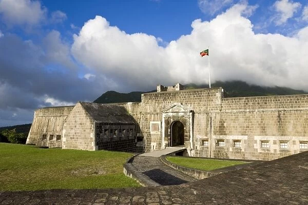 Brimstone Hill Fortress, 18th century compound, largest and best preserved fortress in the Caribbean, Brimstone Hill Fortress National Park, UNESCO World Heritage Site, St. Kitts, Leeward Islands, West Indies, Caribbean