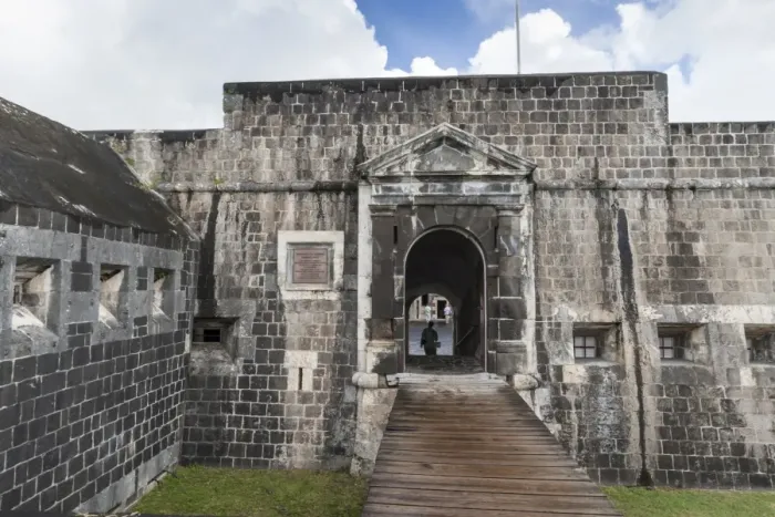 Framed Print : Brimstone Hill Fortress entrance to courtyard, UNESCO World Heritage Site, St. Kitts, St. Kitts and Nevis, West Indies, Caribbean, Central America Framed Print : Brimstone Hill Fortress entrance to courtyard, UNESCO World Heritage Site, St. Kitts, St. Kitts and Nevis, West Indies, Caribbean, Central America