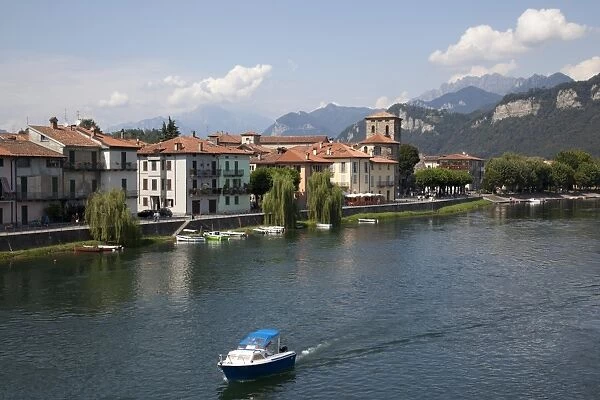 Brivio and River, Lake Como, Lombardy, Italian Lakes, Italy, Europe