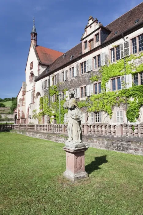 Framed Print : Bronnbach Cistercian monastery, Taubertal Valley, Romantic Road (Romantische Stravue), Baden Wurttemberg, Germany, Europe Framed Print : Bronnbach Cistercian monastery, Taubertal Valley, Romantic Road (Romantische Stravue), Baden Wurttemberg, Germany, Europe
