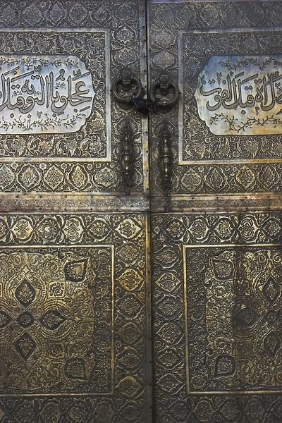 Bronze doors in the courtyard of the Friday Mosque or Masjet-eJam, built in the year 1200 by the Ghorid Sultan Ghiyasyddin on the site of an earlier 10th century mosque, Herat, Herat Province