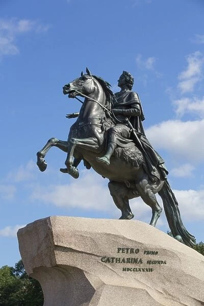 The Bronze Horseman Monument, UNESCO World Heritage Site, St. Petersburg, Russia, Europe