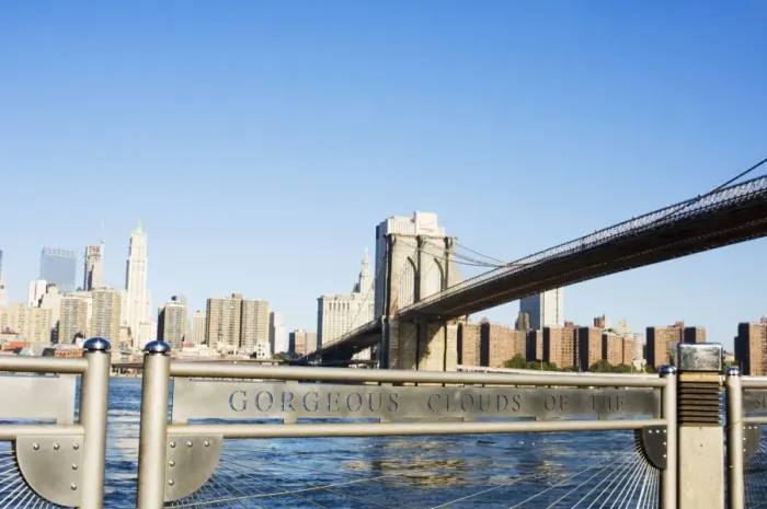 Framed Print : Brooklyn Bridge from Fulton Ferry Landing Framed Print : Brooklyn Bridge from Fulton Ferry Landing