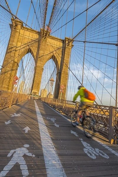 Brooklyn Bridge, Manhattan, New York, United States of America, North America
