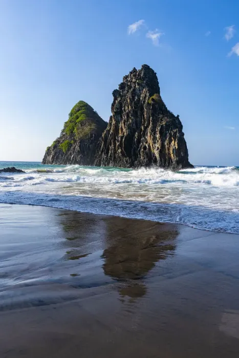 Framed Print : Two Brothers rocks on Cacimba do Padre beach, Fernando de Noronha, UNESCO World Heritage Site, Brazil, South America Framed Print : Two Brothers rocks on Cacimba do Padre beach, Fernando de Noronha, UNESCO World Heritage Site, Brazil, South America