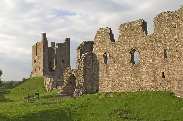 Brough Castle, dating back to the 11th century, believed to be the first stone built castle in England, and built within the earthworks of a Roman fort, Cumbria, England, United