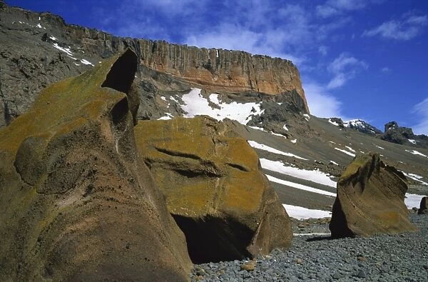 Brown Bluff on Antarctic Peninsula, Antarctica, Polar Regions