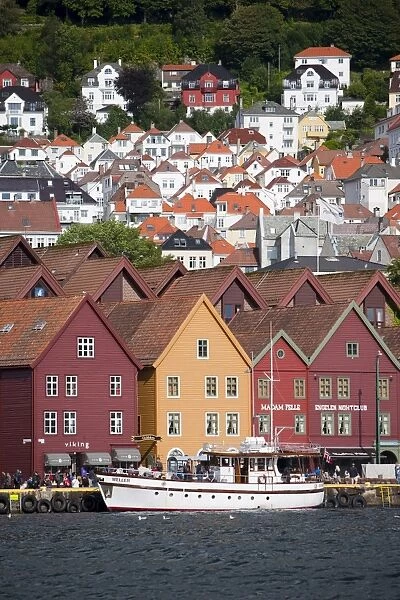 Bryggen, UNESCO World Heritage Site, Bergen, Hordaland, Norway, Scandinavia, Europe