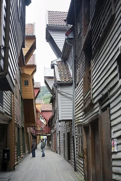 Bryggen, UNESCO World Heritage Site, Bergen, Norway, Scandinavia, Europe