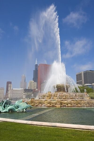 Buckingham Fountain in Grant Park, Chicago, Illinois, United States of America