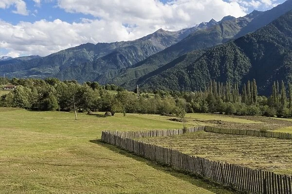 Bucolic scenery, Lashtkhveri, Svaneti region, Georgia, Caucasus, Asia