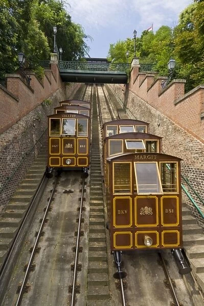 Buda Castle Funicular railway, Castle District, Pest side of the Danube