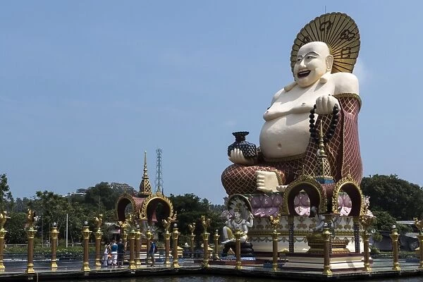 Buddha, Choeng Mon temple, Koh Samui, Thailand, Southeast Asia, Asia