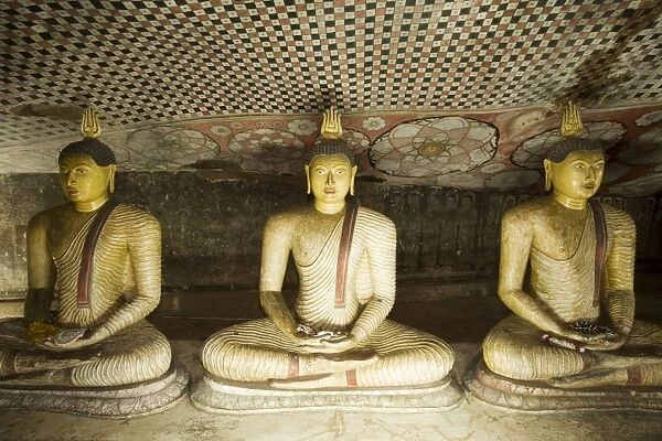 Buddha images in the cave temple