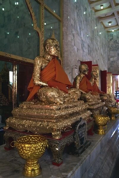 Buddha images, Wat Chalong, Phuket Island, Thailand, Southeast Asia, Asia