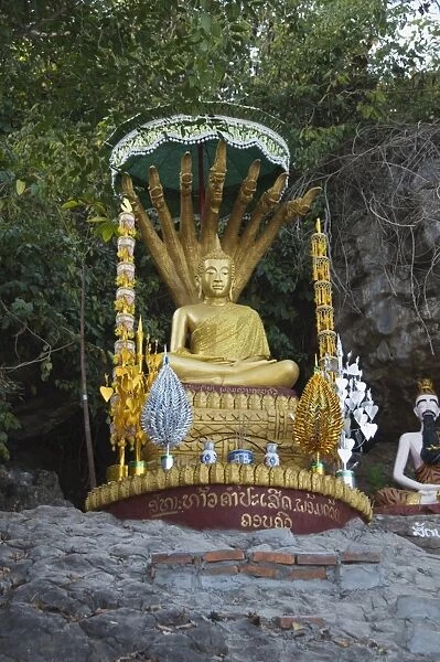 Buddha on Mount Phu Si, Luang Prabang, Laos, Indochina, Southeast Asia, Asia