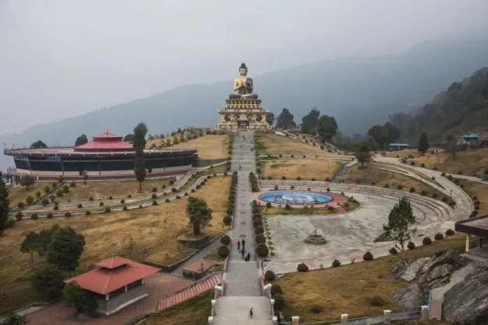 Framed Print : The Buddha Park of Ravangla (Tathagata Tsal) with 130-foot high statue of the Buddha Framed Print : The Buddha Park of Ravangla (Tathagata Tsal) with 130-foot high statue of the Buddha