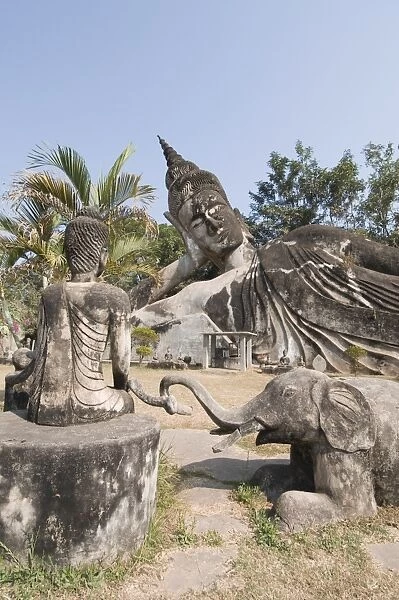 Buddha Park, Xieng Khuan, Vientiane, Laos, Indochina, Southeast Asia, Asia