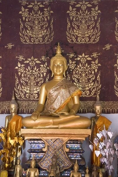 Buddha statues, Wat Si Moung Khoung, Luang Prabang, Laos, Indochina, Southeast Asia, Asia