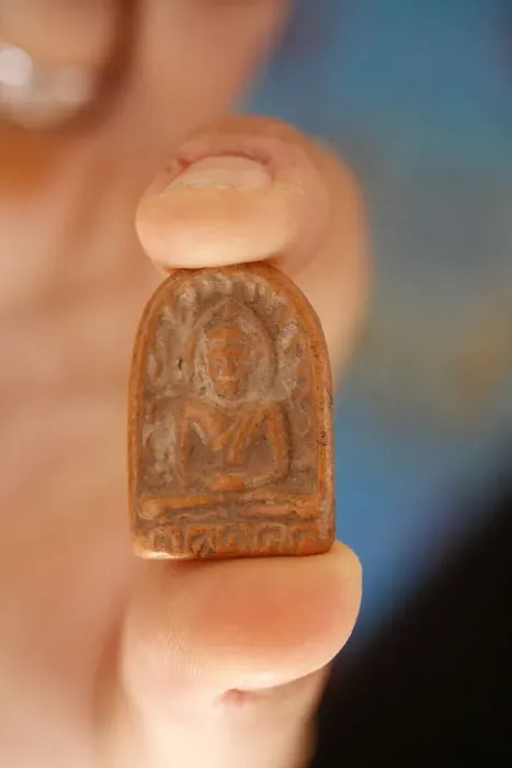 Framed Print : Buddhist amulet, Paris, France, Europe