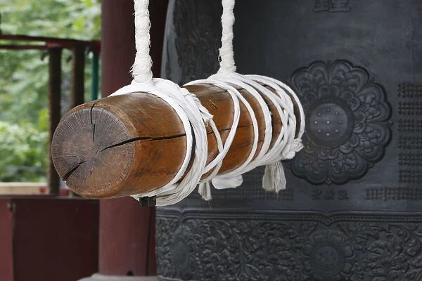 Detail of Buddhist bell, Seoul, South Korea, Asia