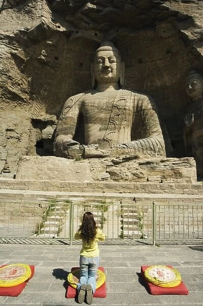Buddhist statues of Yungang Caves cut during the Northern Wei Dynasty in 460 AD