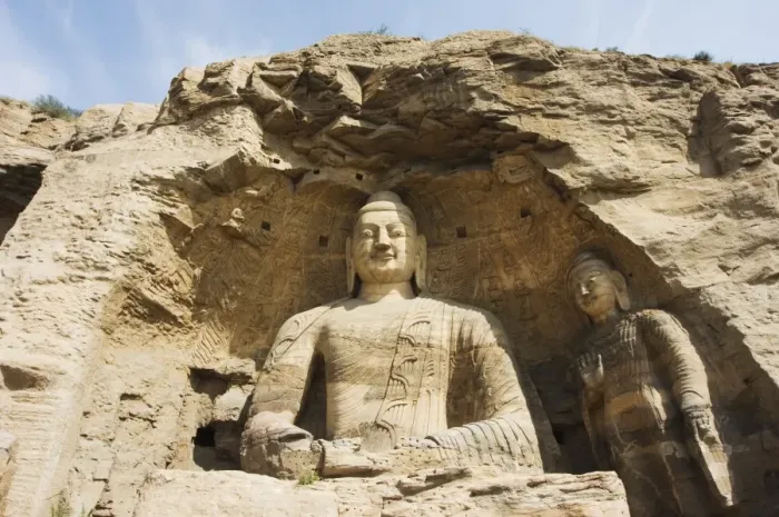 Framed Print : Buddhist statues of Yungang Caves cut during the Northern Wei Dynasty in 460 AD Framed Print : Buddhist statues of Yungang Caves cut during the Northern Wei Dynasty in 460 AD