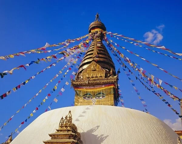 Buddhist stupa at Swayambhunath