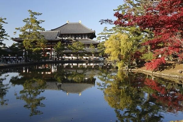 The Buddhist Temple of Topdai-ji, UNESCO World Heritage Site, Nara, Kansai, Japan, Asia