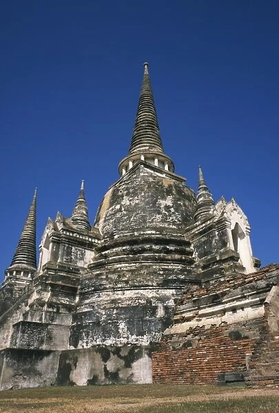 The Buddhist temple of Wat Phra Si Sanphet in Ayutthaya