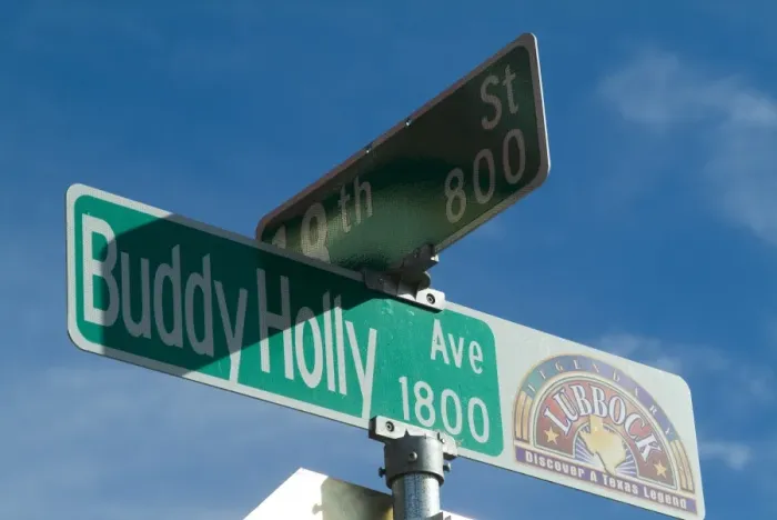 Framed Print : Buddy Holly Avenue Framed Print : Buddy Holly Avenue