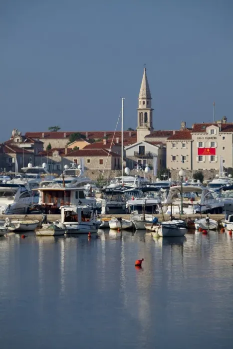 Framed Print : Budva harbour, Montenegro, Europe Framed Print : Budva harbour, Montenegro, Europe