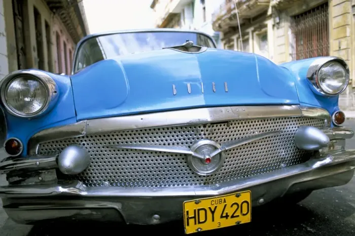 Framed Print : Buick, old American car, Havana, Cuba, West Indies, Central America
