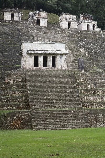 Building 2 in the foreground, Bonampak Archaeological Zone, Chiapas, Mexico, North America