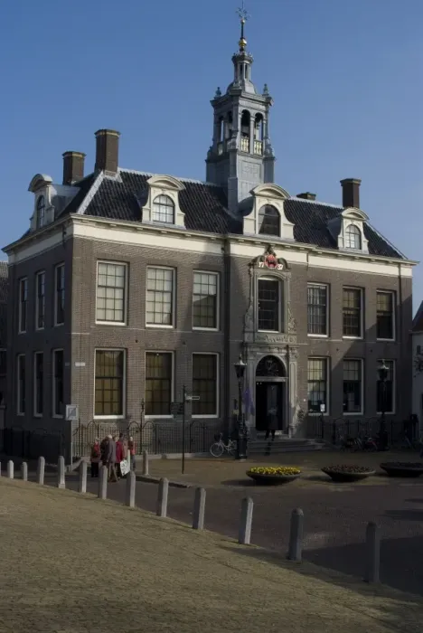 Framed Print : Building on main square, Edam, Netherlands, Europe Framed Print : Building on main square, Edam, Netherlands, Europe