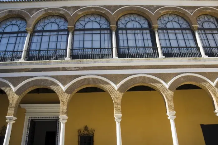 Framed Print : Detail of building in the Patio de la Monteria Framed Print : Detail of building in the Patio de la Monteria