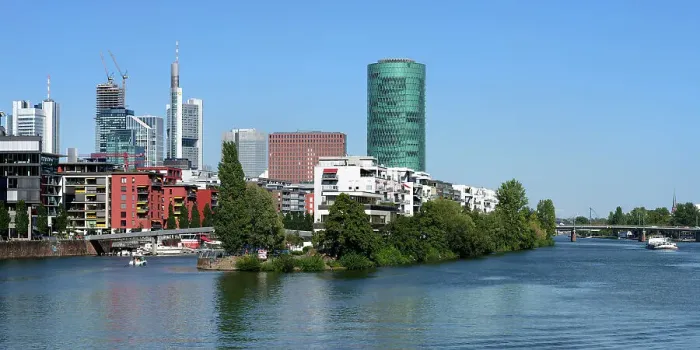 Framed Print : Buildings in the banking district, Frankfurt am Main, Hesse, Germany, Europe Framed Print : Buildings in the banking district, Frankfurt am Main, Hesse, Germany, Europe