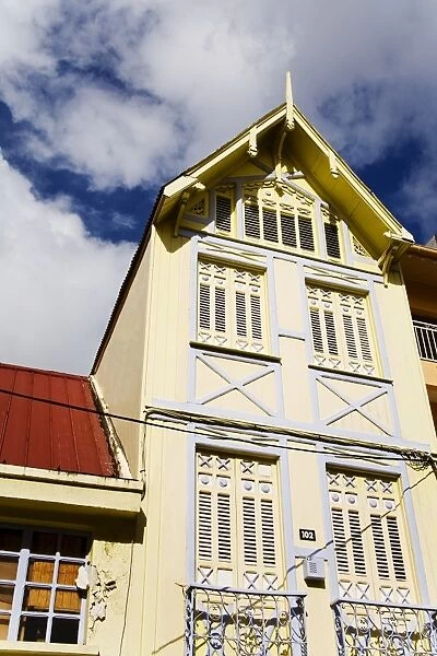 Buildings in Fort-de-France City, Martinique, French Antilles, West Indies