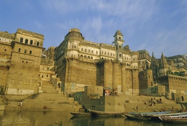 Buildings on the Ganga (Ganges) River waterfront